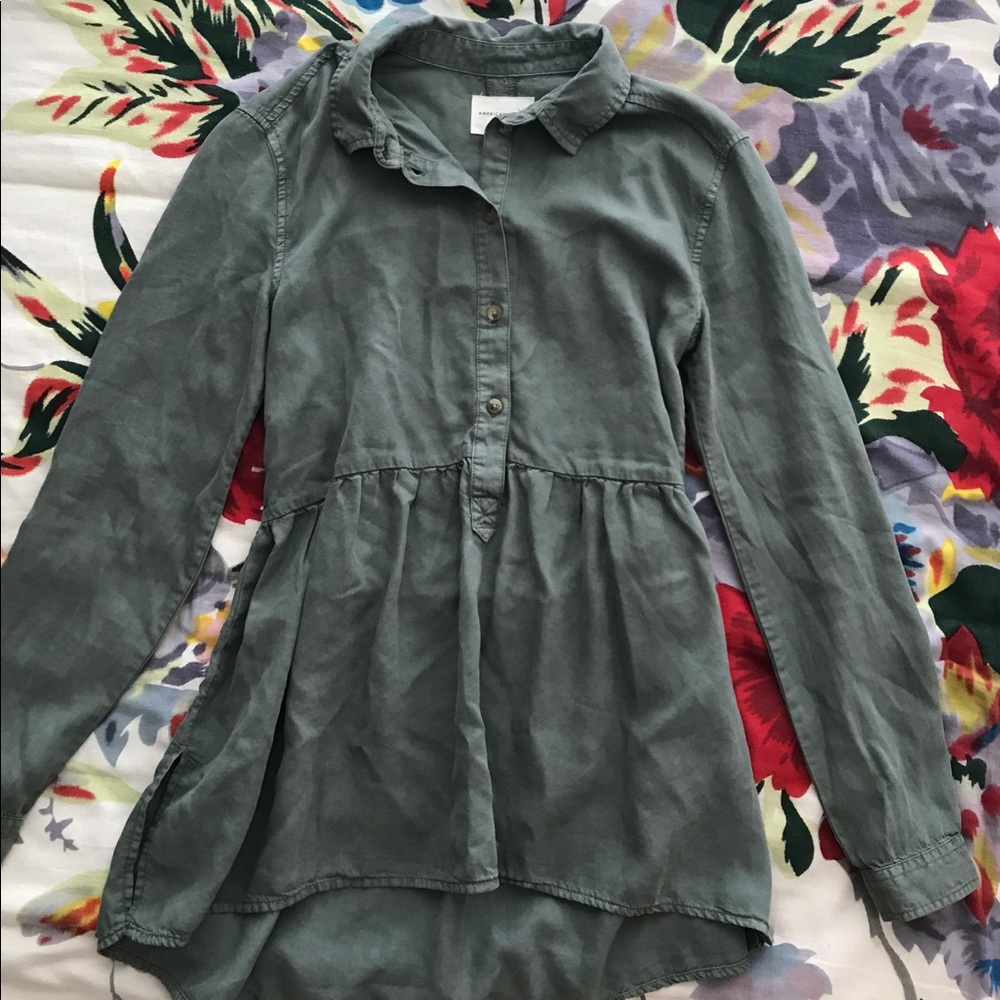 American Eagle Jegging Fit Long Sleeve Top